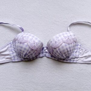 SANRIO KUROMI Japanese Authentic Limited Embroidery Wireless Bra